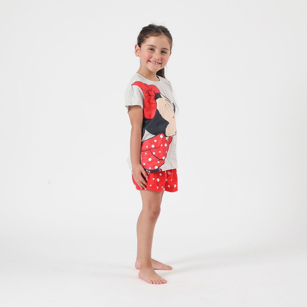 DISNEY - Pijama Corto Niña Minnie Blanco Disney