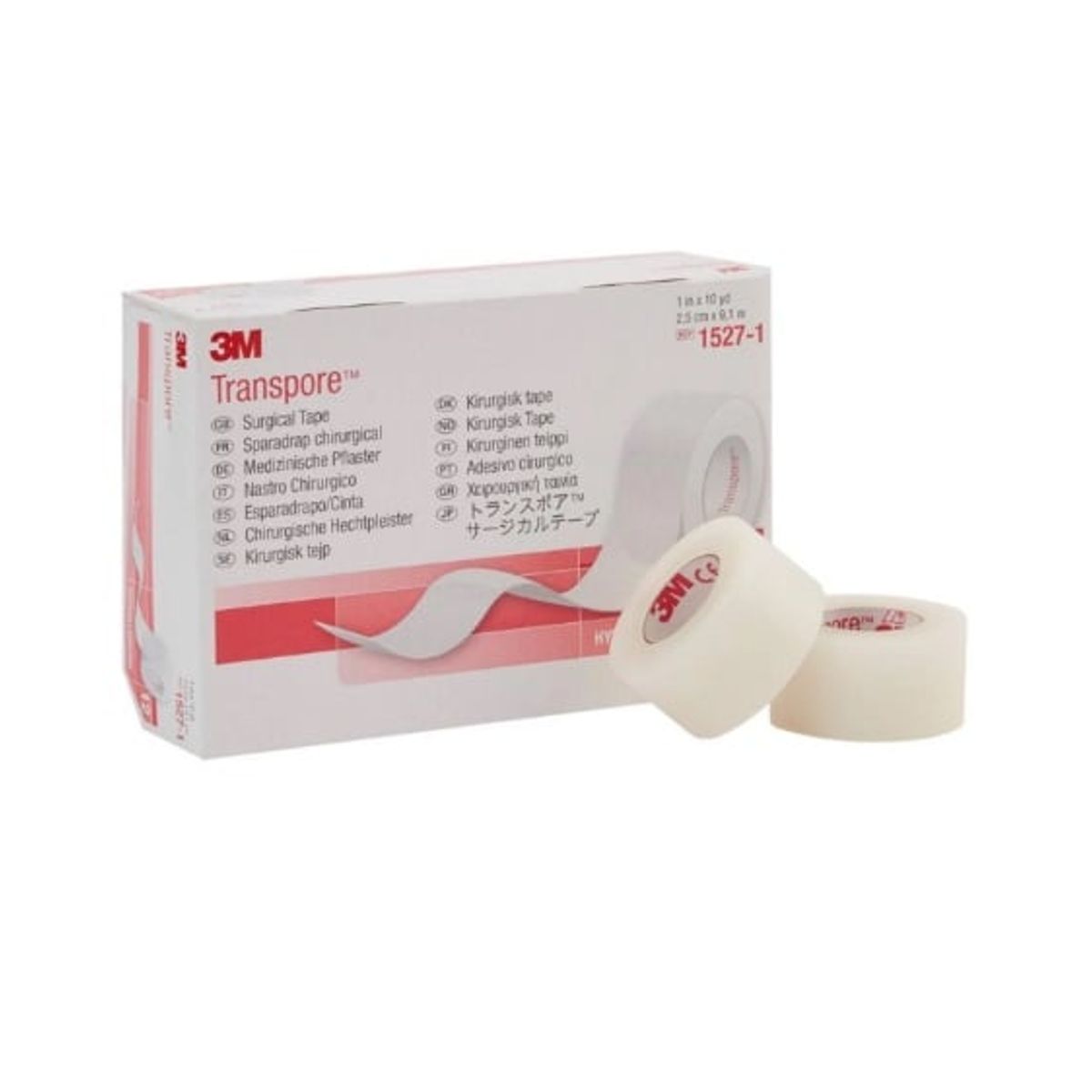 3M - Transpore 3M 25 Cm X 91 M 1527-1 x 12 unidades