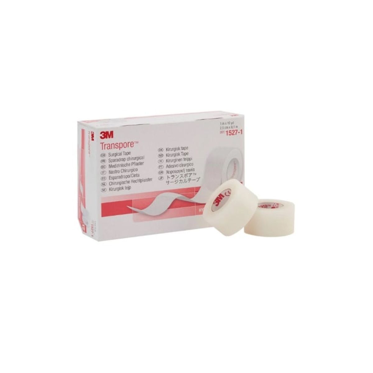 3M - Transpore 3M 25 Cm X 91 M 1527-1 x 12 unidades
