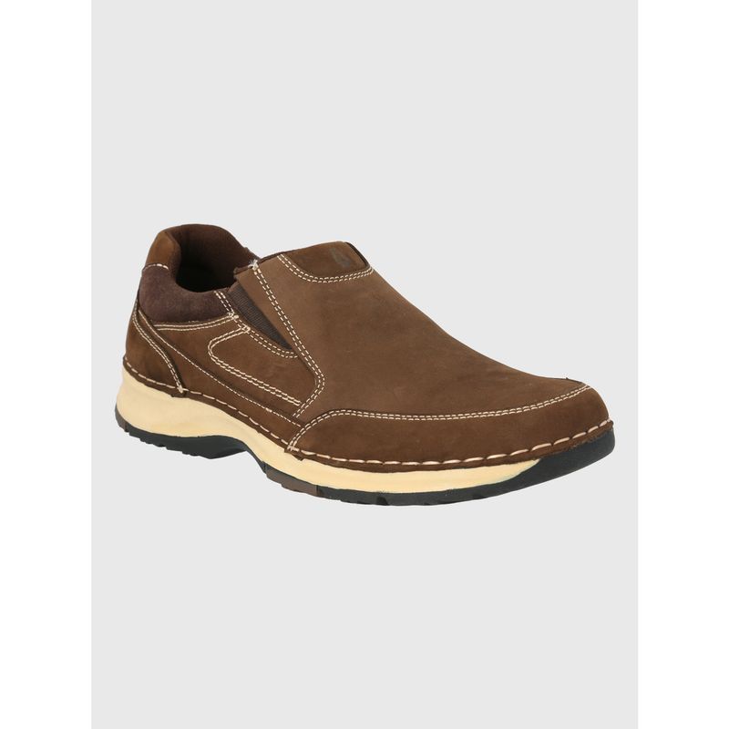 HUSH PUPPIES - Zapato Cuero Café Oscuro Hombre Vigor HUSH PUPPIES