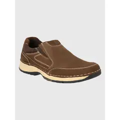 HUSH PUPPIES - Zapato Cuero Café Oscuro Hombre Vigor