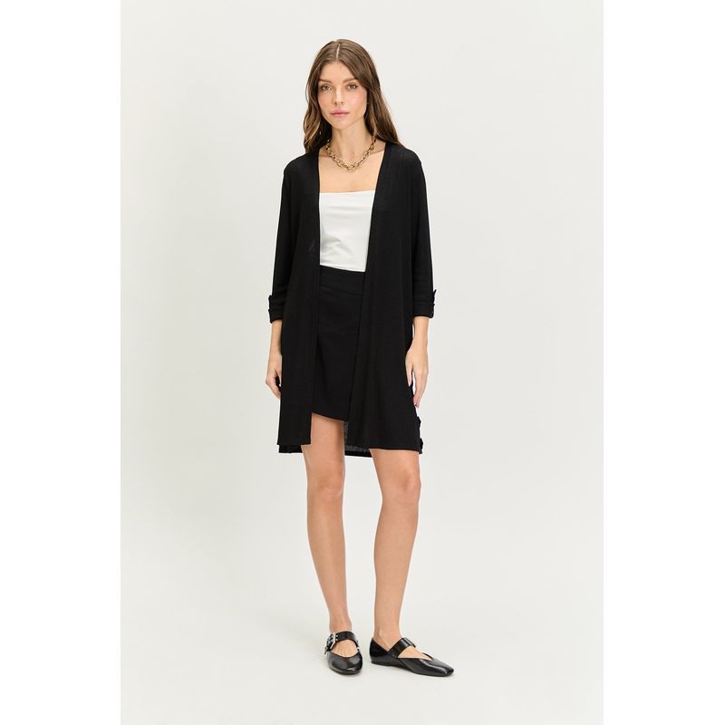 IO - Tapado Abierto Negro Mujer Io