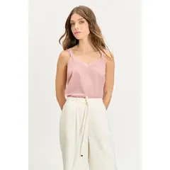 IO - Polera Sin Mangas Rosado Mujer