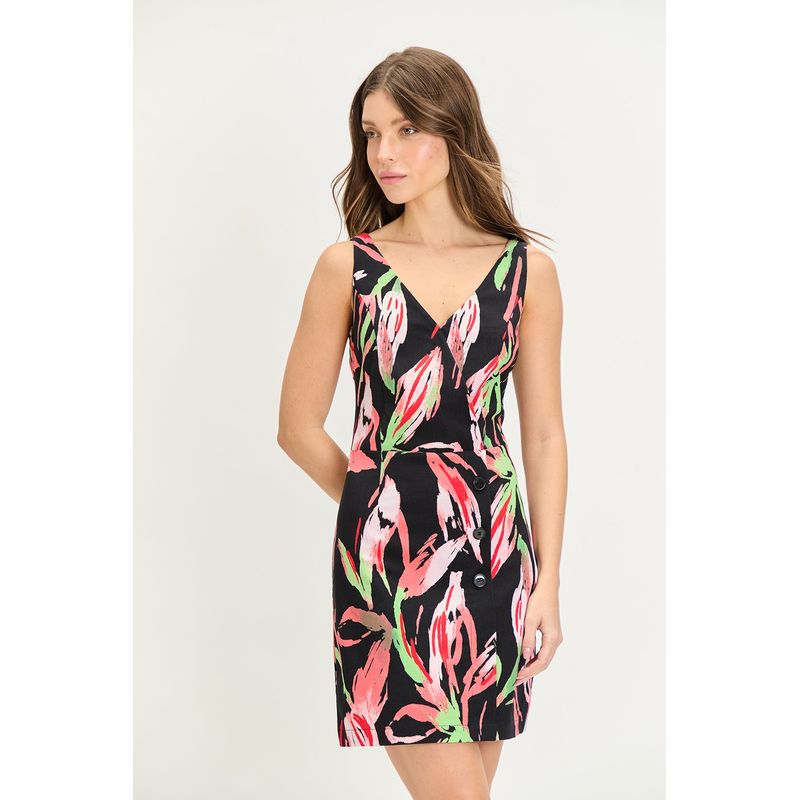 IO - Vestido Corto Negro Mujer Io