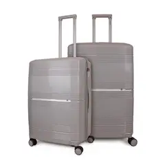 F LA MALETA DE CHILE - Pack 2 Maletas M+L gris CHIC