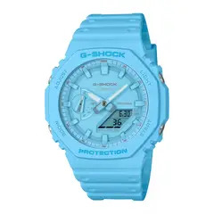 G-SHOCK - Reloj GA-2100-2A2DR Carbono/Resina Hombre Turquesa