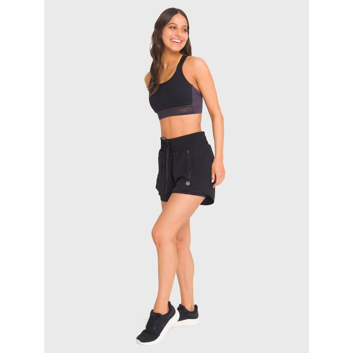 BSOUL - Short deportivo Mujer W/Inn Leg Zoe Negro BSOUL