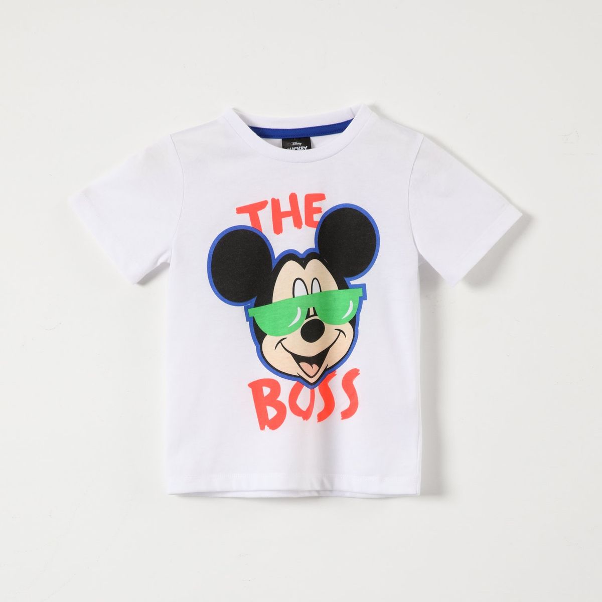 DISNEY - Polera Manga Corta Niño Mickey Blanco Disney