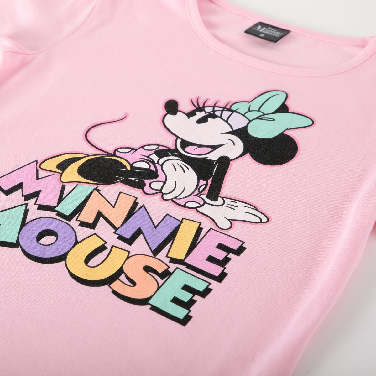 DISNEY - Polera Manga Corta Niña Minnie Rosado Disney