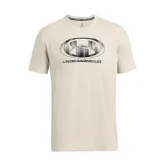 UNDER ARMOUR - Polera manga corta Glitch hombre Blanco
