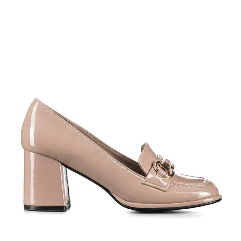 WEIDE - Zapatos Mocasin casual Taco Alto Charol Mujer Weide GH131