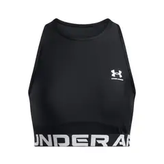 UNDER ARMOUR - Primera capa sin mnga HeatGear mujer Negro