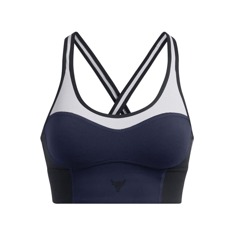 UNDER ARMOUR - Sostén LongMid P Rock Infinity mujer Azul Marino UNDER ARMOUR