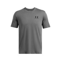 Polera Manga Corta Lifestyle Hombre Left Chest Logo Gris