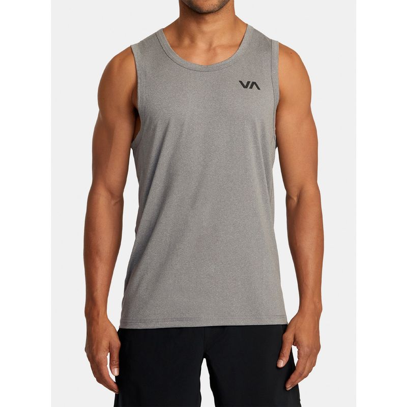 RVCA - Polera Sin Mangas Hombre Sport Vent Gris RVCA