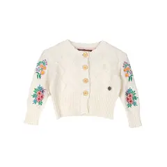HUSH PUPPIES - Chaleco Niña Rosas Beige HUSH PUPPIES.