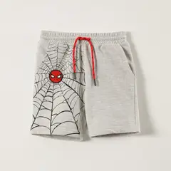 MARVEL - Short Niño Telaraña Spiderman Gris