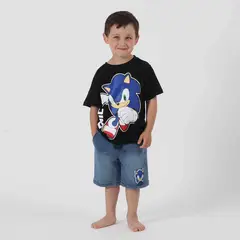 SONIC - Short Niño Denim