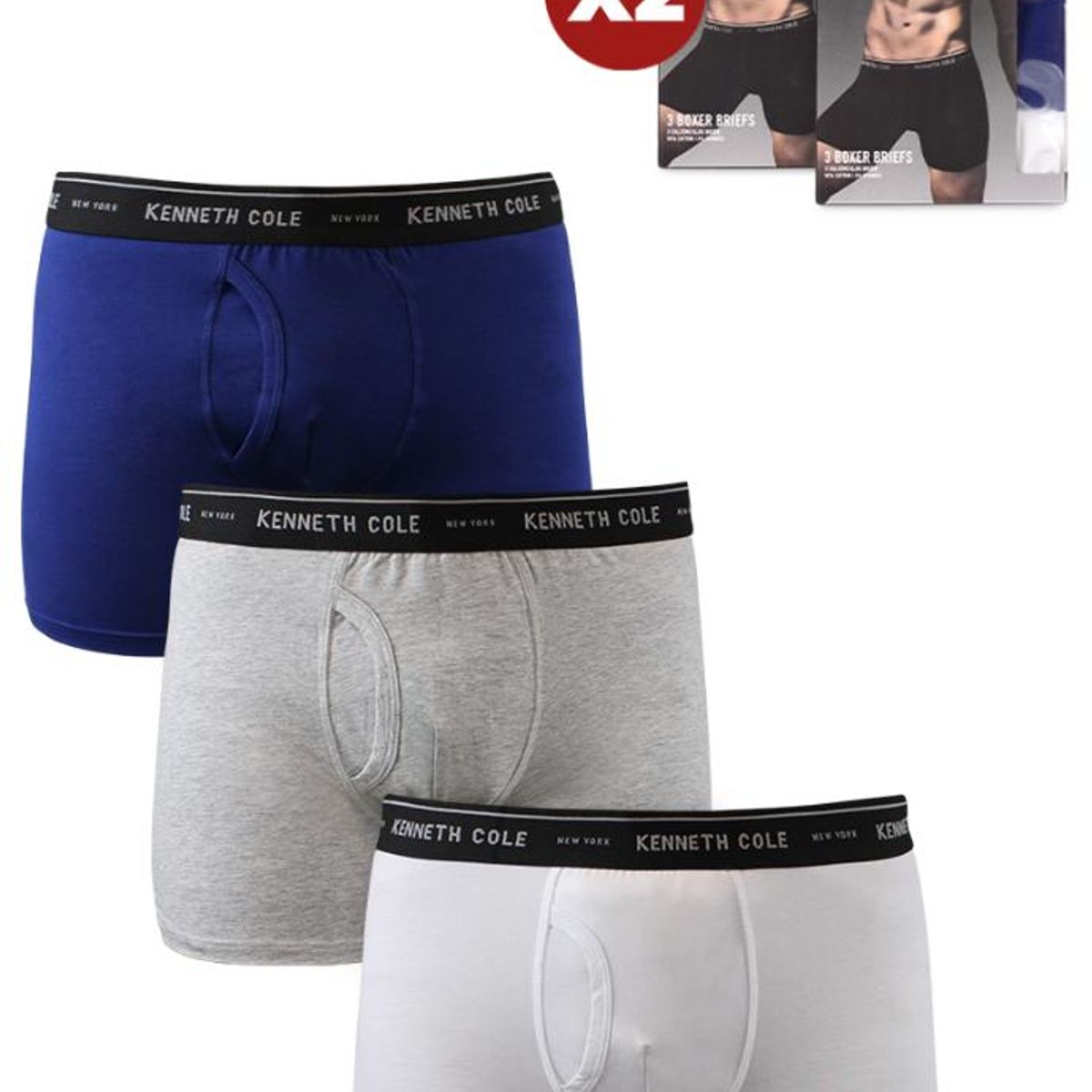 KENNETH COLE - Pack 6 Boxer talla S Kenneth Cole