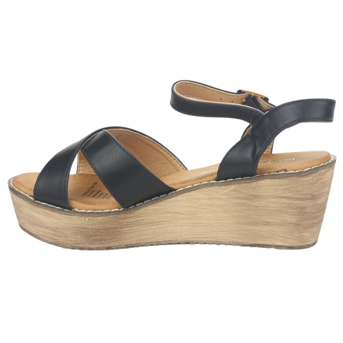 CHALADA - Sandalia Mujer Negro Plataforma Chalada Tala-1