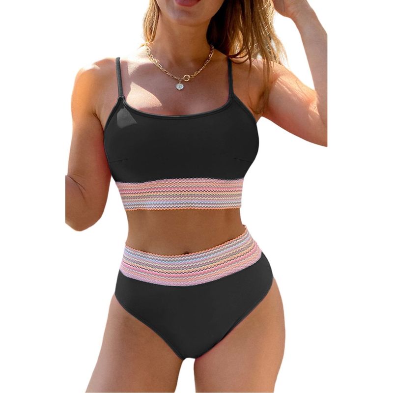 GLORIAHOON - Bikini Sexy Cintura Alta Étnico Patchwork Gloriahoon