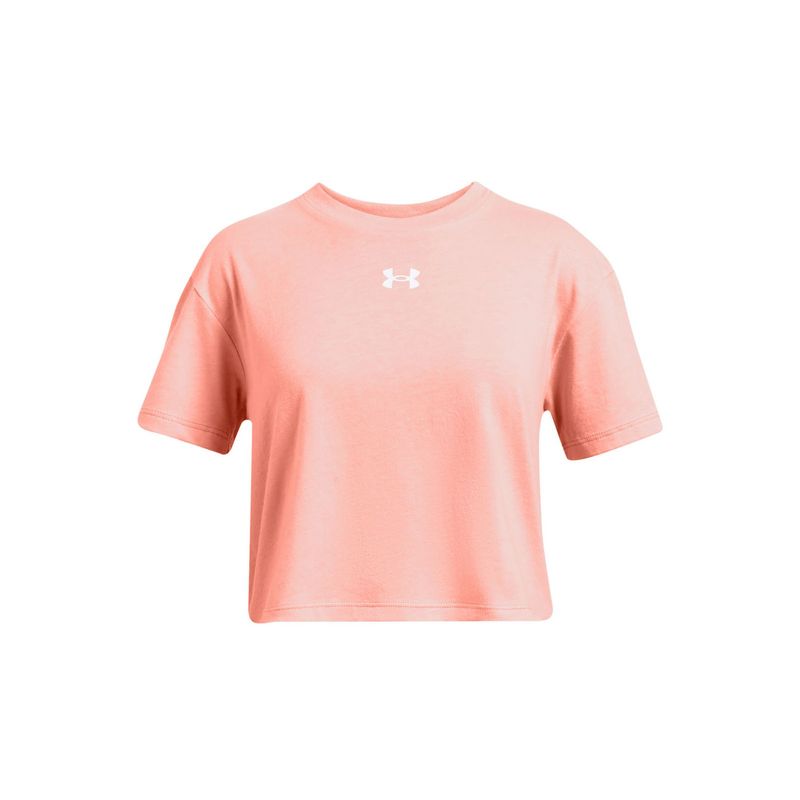 UNDER ARMOUR - Polera manga corta Crop para niña Naranjo UNDER ARMOUR