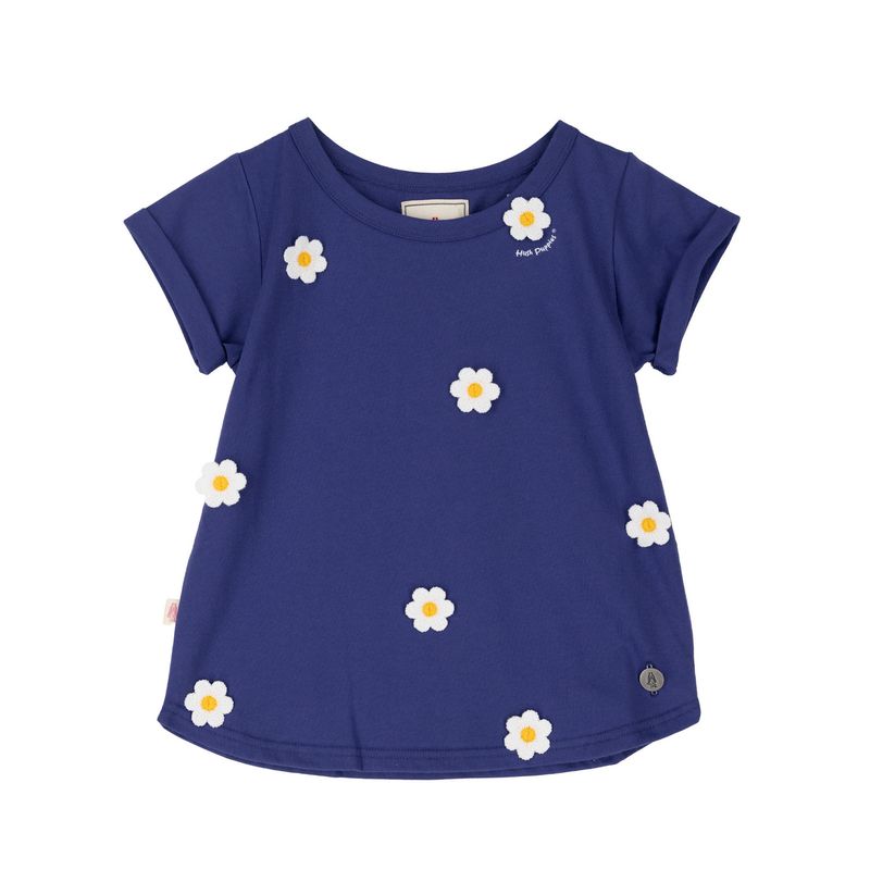 HUSH PUPPIES - Polera Niña Margarita Azul HUSH PUPPIES