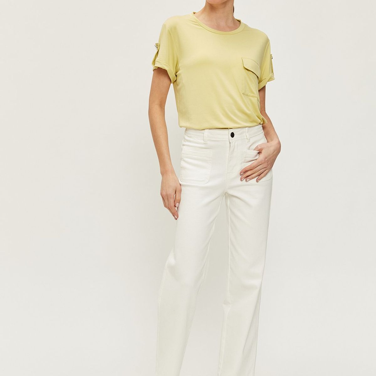 ASH - Jeans Straight Blanco Mujer Ash