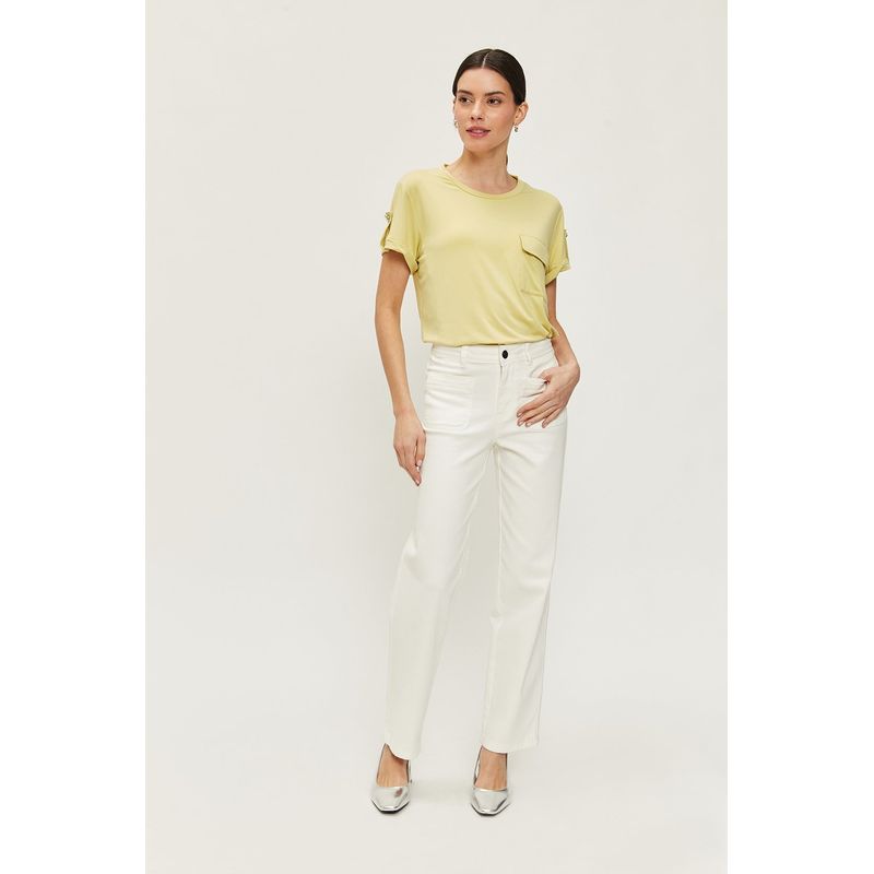 ASH - Jeans Liso Blanco Ash
