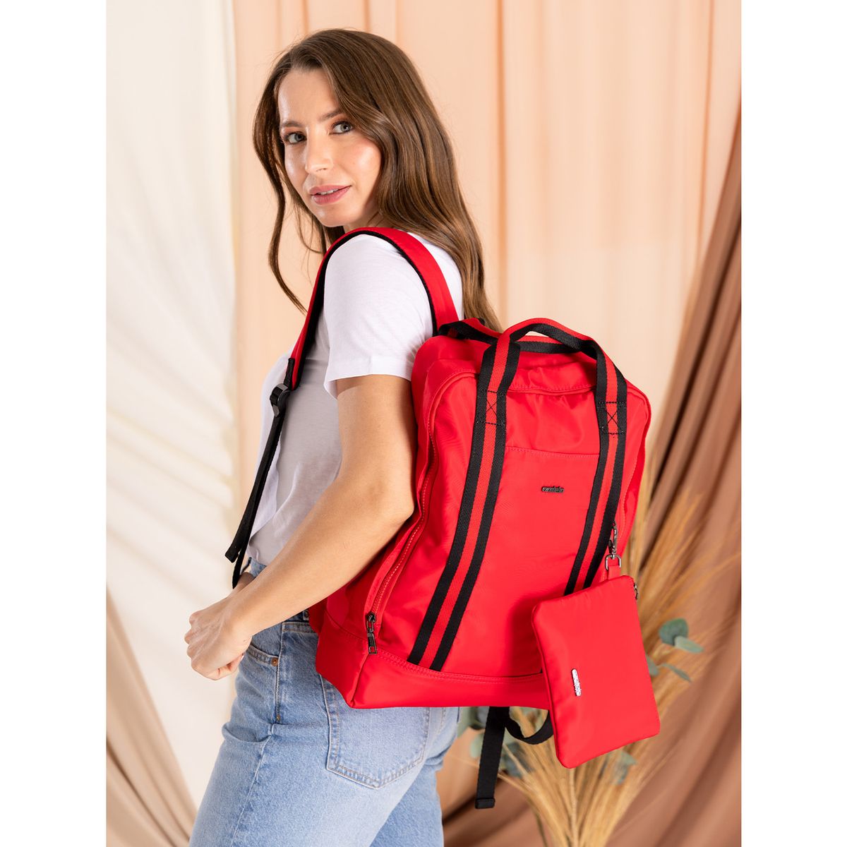 AZALEIA - Cartera Rojo Kaia Backpack Mujer AZALEIA