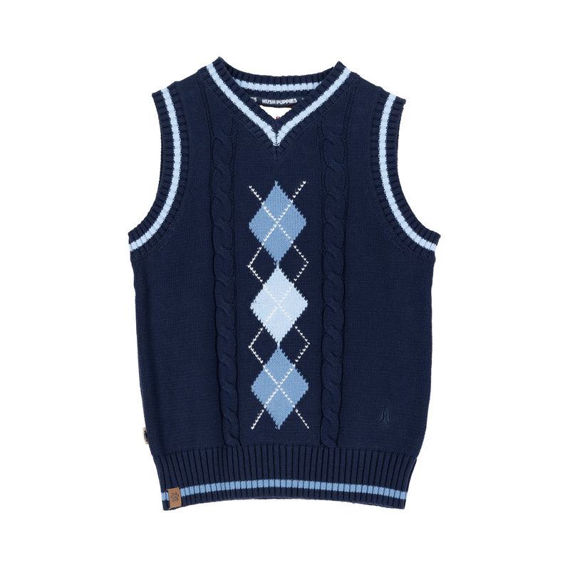 HUSH PUPPIES - Chaleco Sin Manga Niño Phillip Navy HUSH PUPPIES.