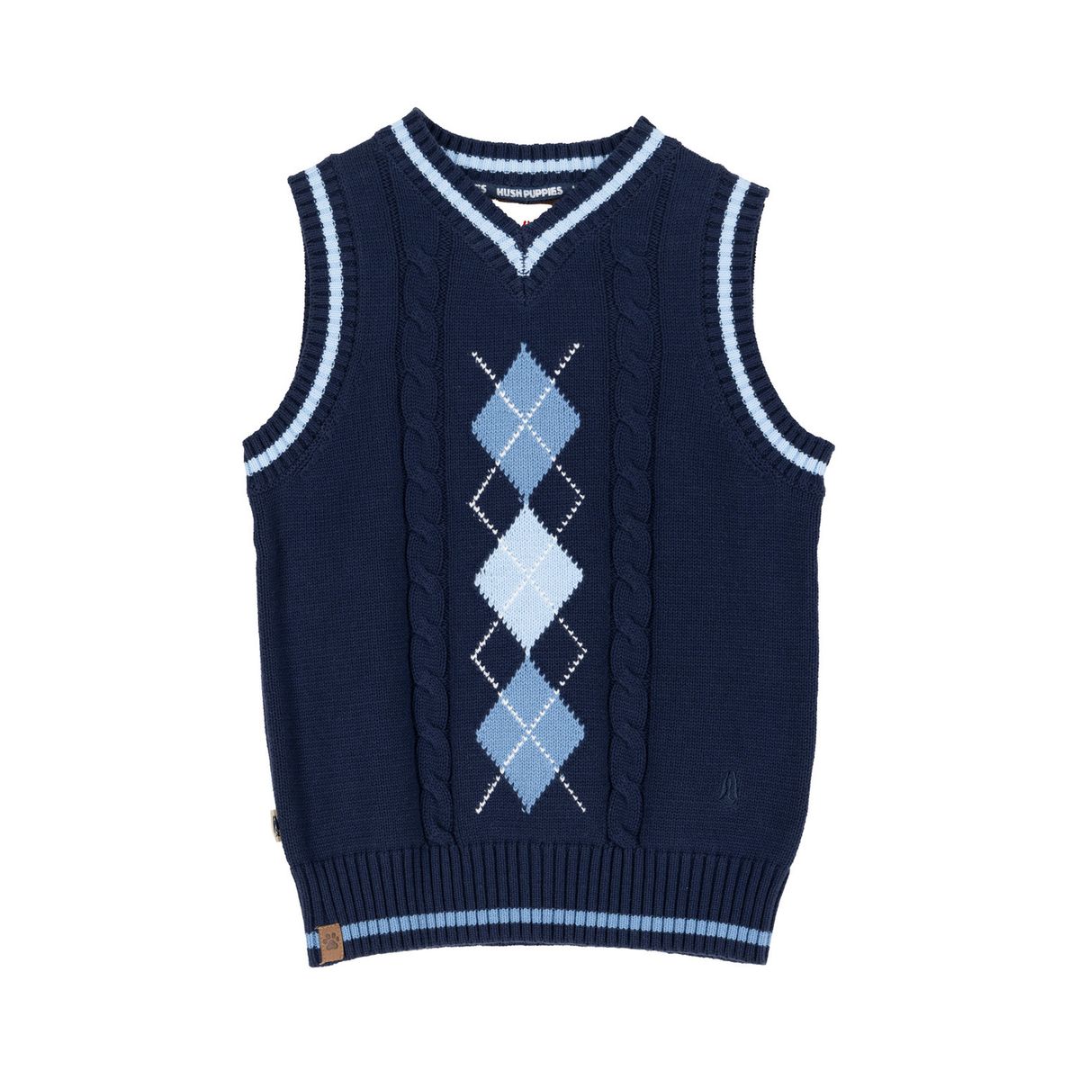 HUSH PUPPIES - Chaleco Sin Manga Niño Phillip Navy HUSH PUPPIES