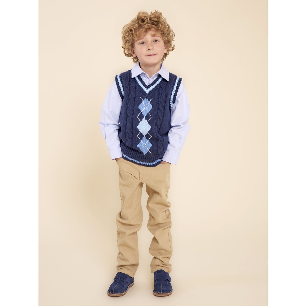HUSH PUPPIES - Chaleco Sin Manga Niño Phillip Navy HUSH PUPPIES