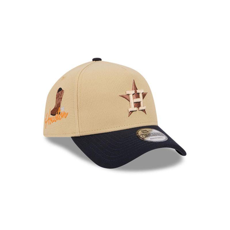 NEW ERA - Gorro 9forty MLB Houston Astros City Sidepatch Light Beige
