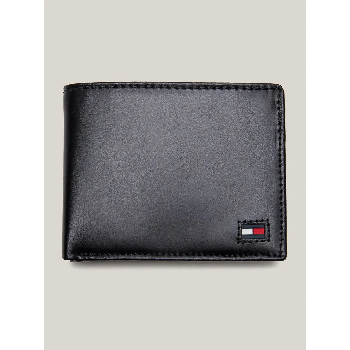 TOMMY HILFIGER - Billetera Plegable Con Logo Negro Tommy Hilfiger