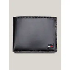 TOMMY HILFIGER - Billetera Plegable Con Logo Negro