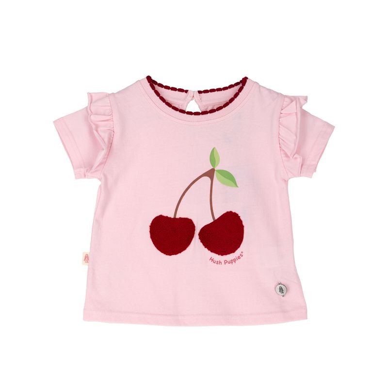 HUSH PUPPIES - Polera Niña Guinda Rosado HUSH PUPPIES