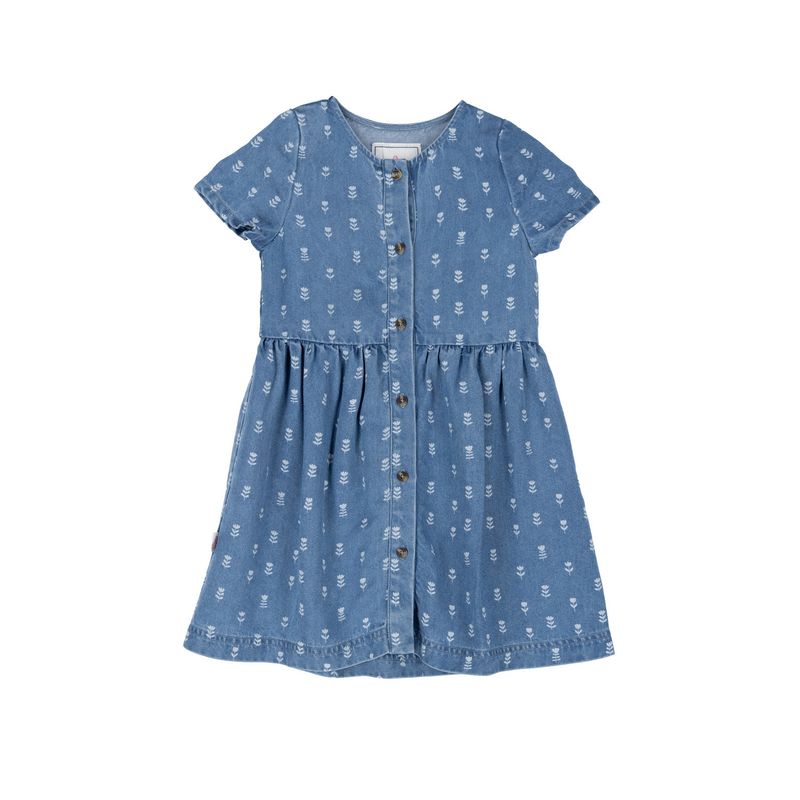 HUSH PUPPIES - Vestido Niña Tulipan Celeste HUSH PUPPIES