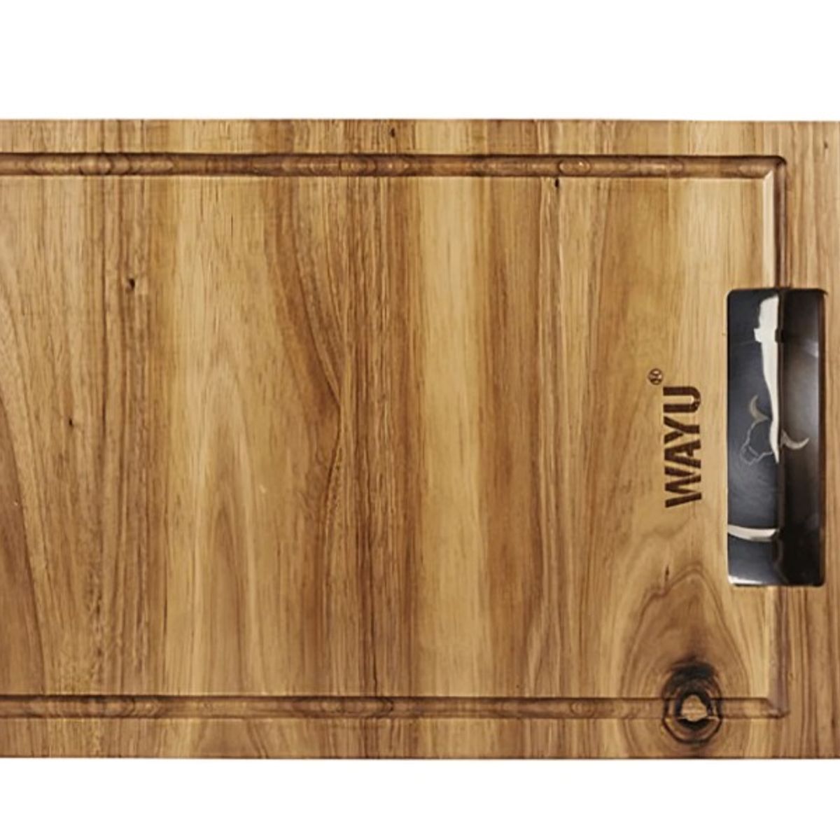 WAYU - TABLA MADERA BOWL ACERO WAYU