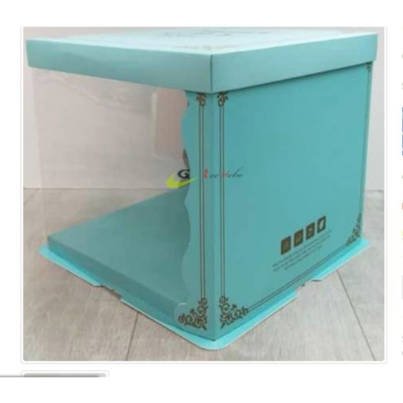 GENERICO - Caja PTorta Trans CCeleste 34cm Reposteria