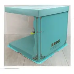 GENERICO - Caja PTorta Trans CCeleste 34cm Reposteria