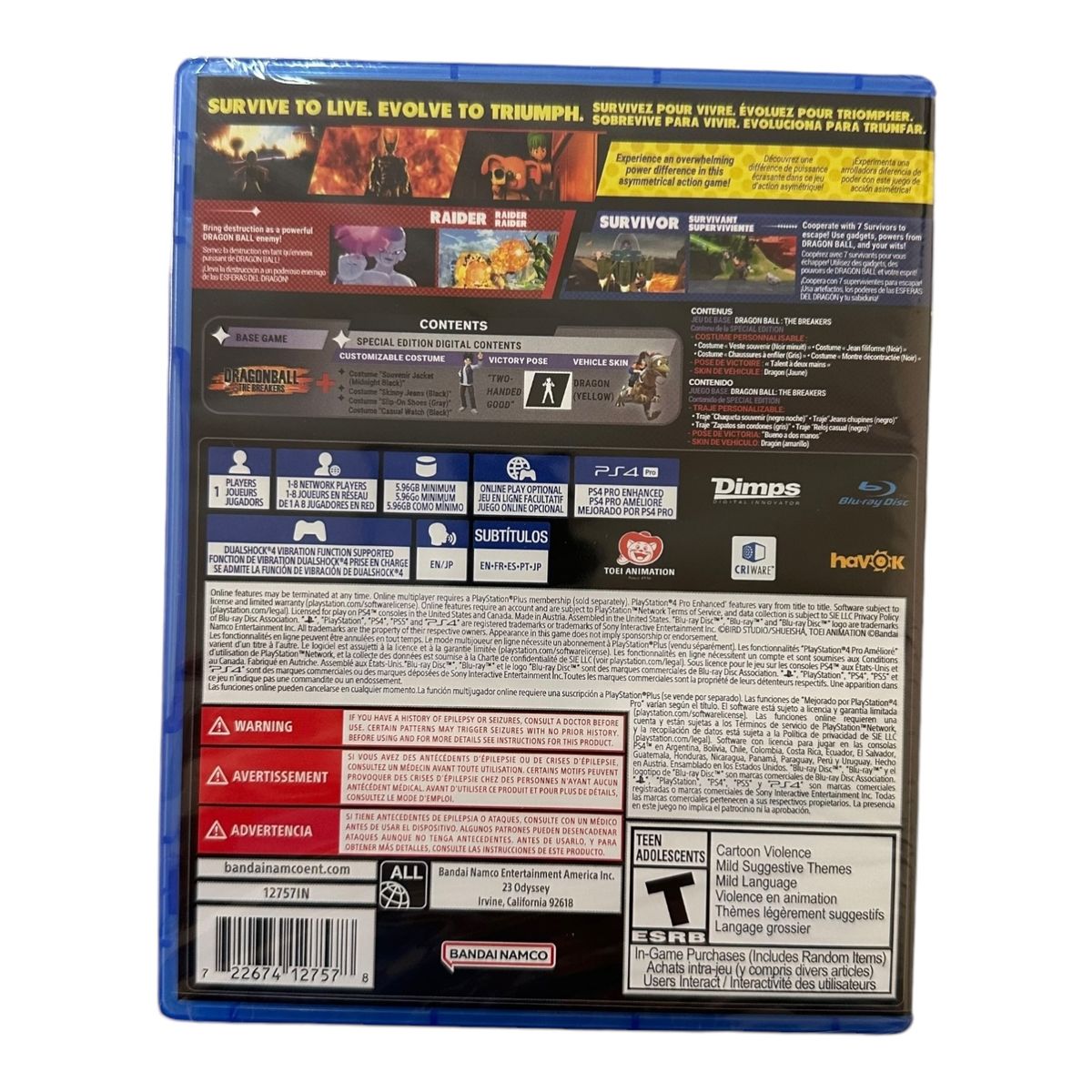 SONY - Dragon Ball The Breakers Special Edition Playstation 4 Fisico