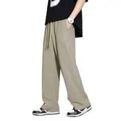 EVERSO - Pack 3 Pantalones casuales rectos de hombre con cordón en la cintura