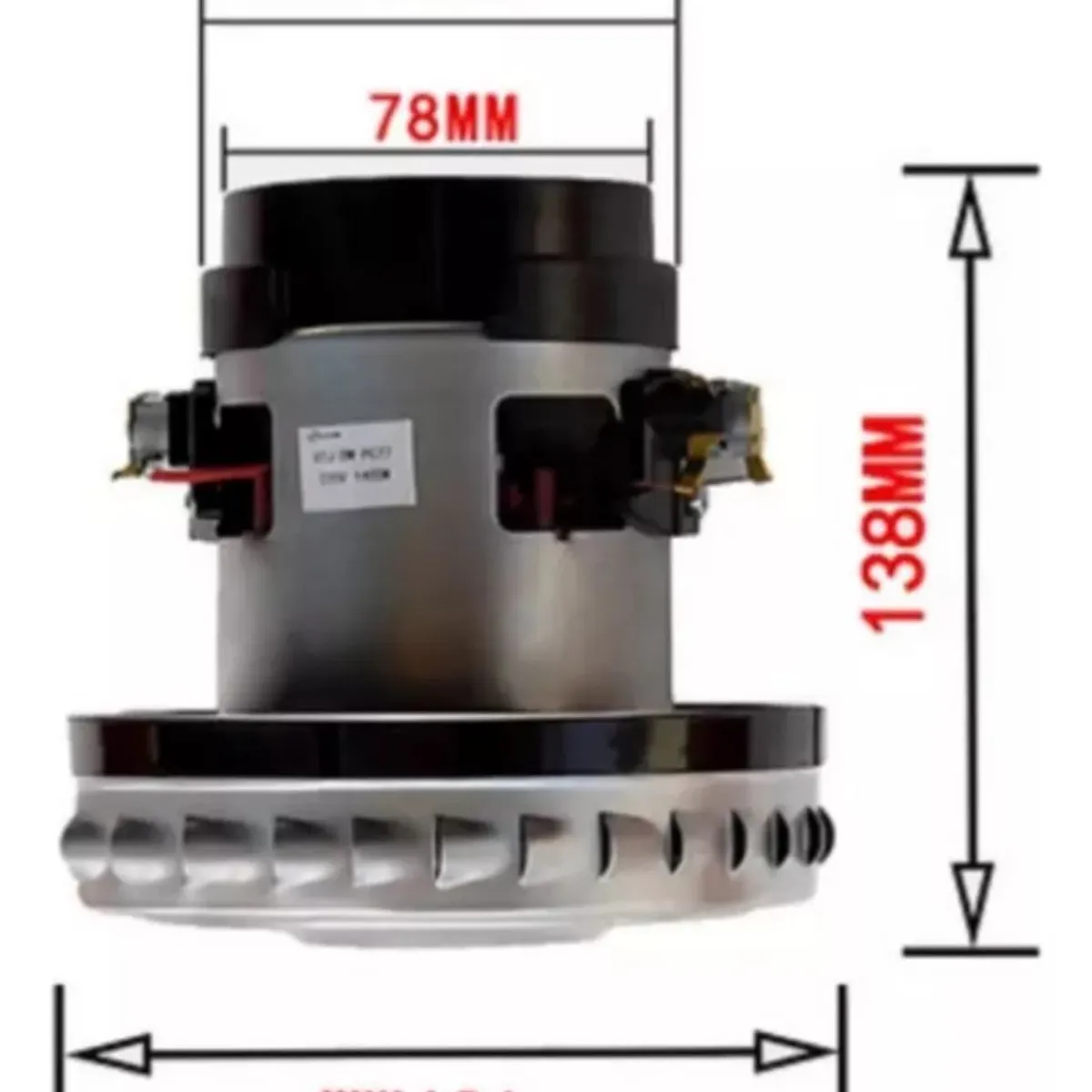KUANGYE - Motor Aspiradora Polvo-agua 1400w 1 Turbina