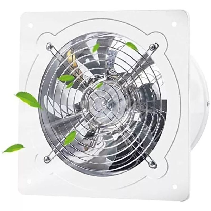 KUANGYE - Extractor De Aire Metálico Industrial 10 Pulgadas 25cm 100w