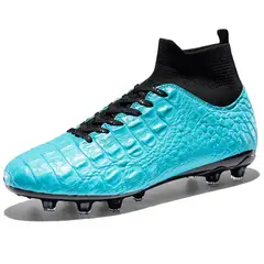 BLWOENS - Zapatilla de fútbol AG para hombres mujers Zapatos - Azul
