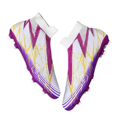 BLWOENS - Zapatilla de fútbol AG para hombres mujers Zapatos- Violeta
