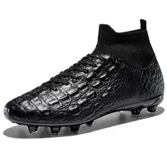 BLWOENS - Zapatilla de fútbol AG para hombres mujers Zapatos - Negro