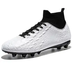 BLWOENS - Zapatilla de fútbol AG para hombres mujers Zapatos - Blanco