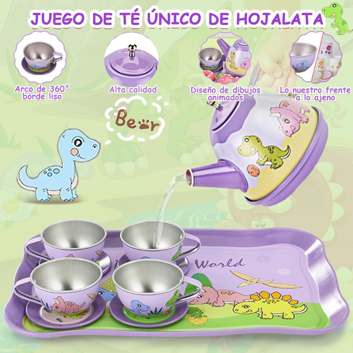 LUKOVEE - Juguete De Cocinas Para Niñas Tarde De Té Comidita Postre